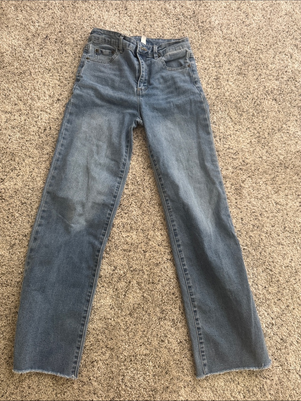Tractr Kids Light Blue Straight-Leg Denim Jeans